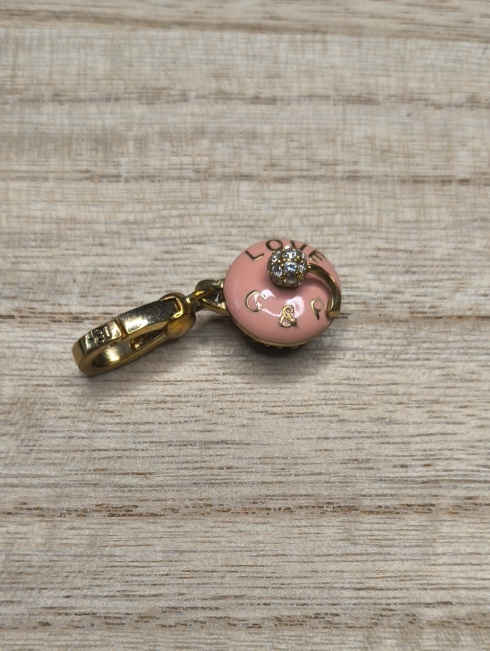 Juicy Couture Cupcake Gold Tone Charm
